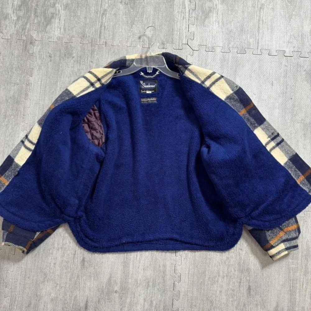 Vintage Shanhouse Wool Crop Plaid Jacket‎ Women's Large
